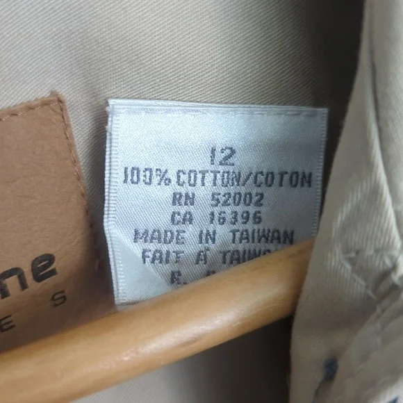 Vintage 80's Liz Claiborne Tan Belted Jacket Dress - Size 12 Good Condition - Picture 4 of 10